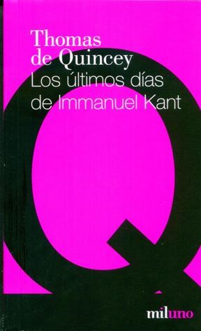 Papel Los Ultimos Dias De Immanuel Kant