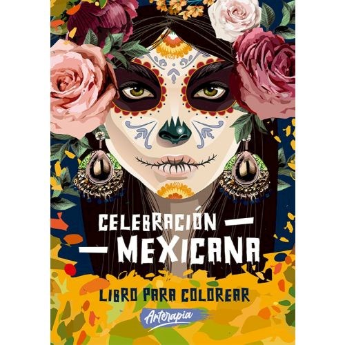 Papel Celebracion Mexicana - Libro Par Acolorear