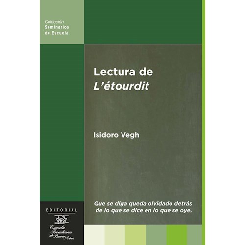 Papel LECTURA DE L´ÉTOURDIT