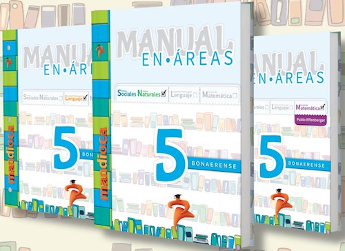 Papel MANUAL EN AREAS 5 MANDIOCA (BONAERENSE) (SOCIALES - NATURALES - LENGUA - MATEMATICA) (2018)