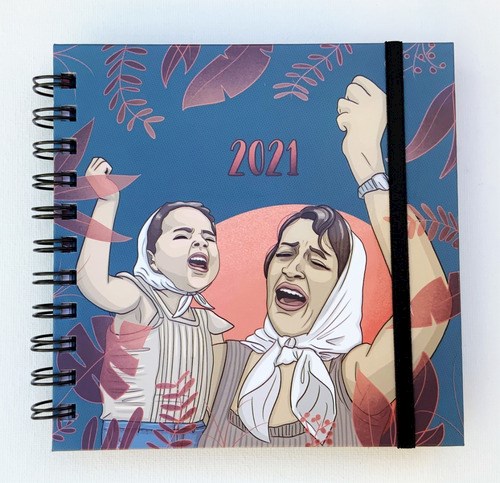 Papel AGENDA 2021 COMPAÑERAS (DOS HOJAS POR SEMANA) (MODELOS VARIOS) (ANILLADA) (CARTONE)