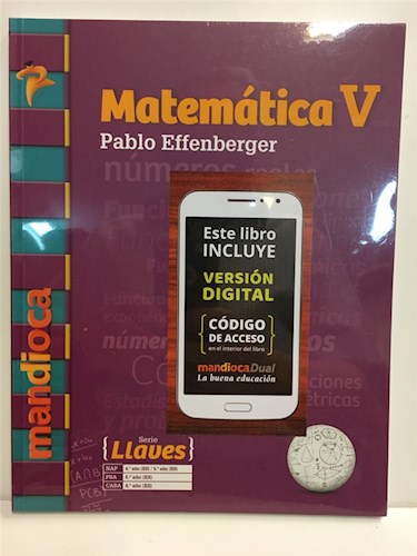 Papel MATEMATICA 5 MANDIOCA LLAVES (PABLO EFFENBERGER) (NUEVA EDICION 2021)