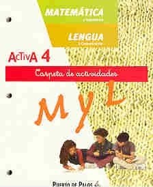 Papel ACTIVA 4 EGB CARPETA MATEMATICA / LENGUA