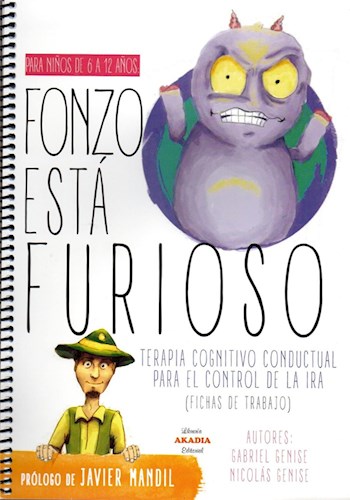 Papel FONZO ESTA FURIOSO TERAPIA (PARA NIÑOS DE 6 A 12 AÑOS) (ANILLADO)