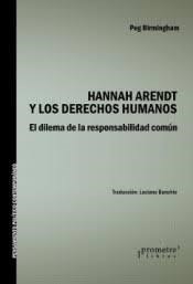 Papel HANNAH ARENDT Y LOS DERECHOS HUMANOS (COLECCION PENSAMIENTO POLITICO CONTEMPORANEO)