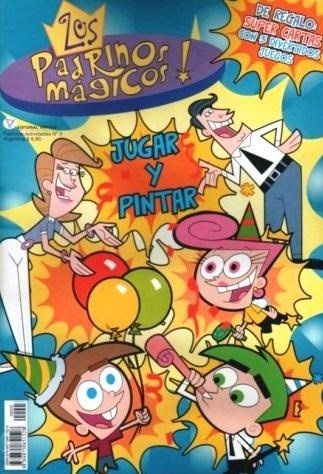 Papel PADRINOS MAGICOS JUGAR Y COLOREAR