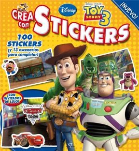 Papel DISNEY STICKERS (TOY STORY 3) CREA CON 100 STICKERS Y  13 ESCENARIOS PARA COMPLETAR