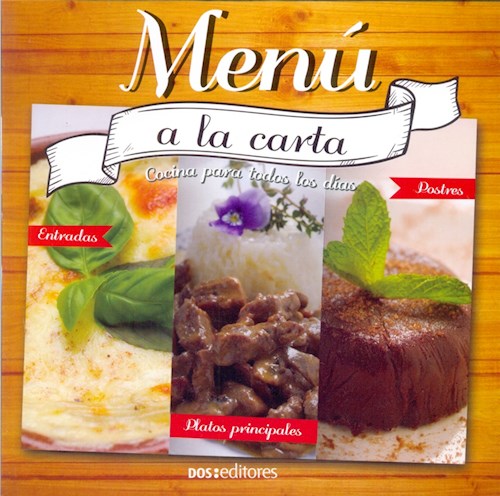 Papel MENU A LA CARTA COCINA PARA TODOS LOS DIAS (ILUSTRADO) (RUSTICA)