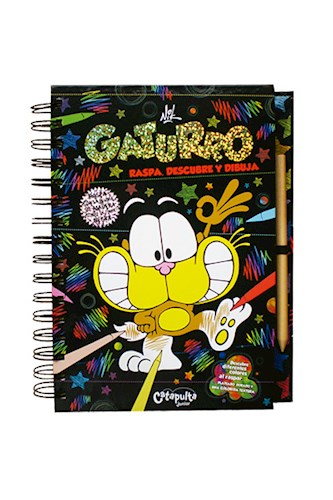 Papel Raspa, descubre y dibuja: Gaturro