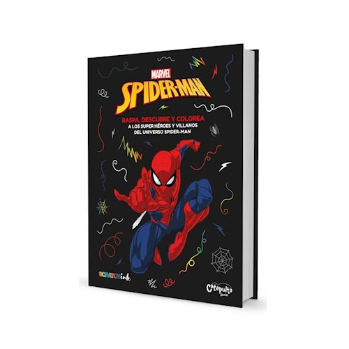 Papel RASPA, DESCUBRE Y COLOREA: SPIDERMAN