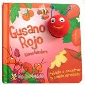 Papel GUSANO ROJO TIENE HAMBRE (C/ TITERE) (COLECCION GUSANITOS) (CARTONE)