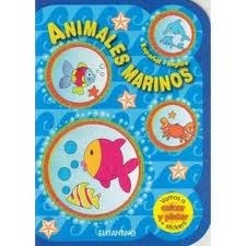 Papel ANIMALES MARINOS (ESPAÑOL-INGLES) VAMOS A CALCAR Y PINT  AR + STICKERS