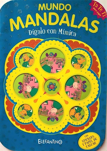 Papel MUNDO MANDALAS DIGALO CON MIMICA (CON STICKERS Y PAPEL DE CALCAR) (RUSTICA)