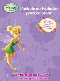 Papel DISNEY HADAS PACK DE ACTIVIDADES PARA COLOREAR (INCLUYE  30 STICKERS 6 LAPICES)