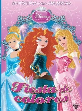 Papel FIESTA DE COLORES (DISNEY PRINCESA) (80 PAGINAS PARA COLOREAR)