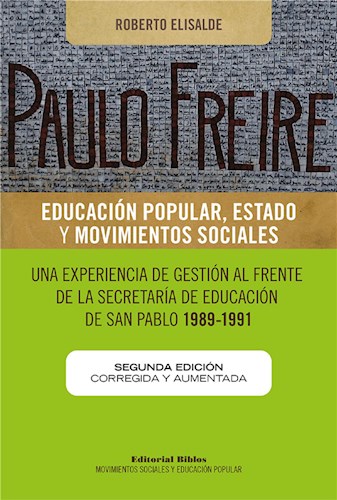  Paulo Freire  Educación Popular  Estado Y Movimientos Sociales
