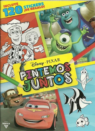 Papel Disney Pixar Pintemos Juntos