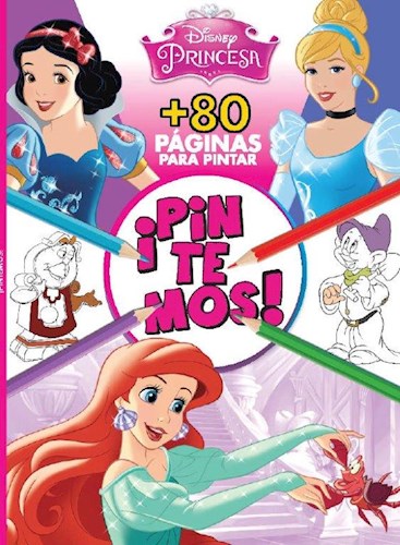 Papel PINTEMOS DISNEY PRINCESA (+80 PAGINAS PARA PINTAR) (RUS  TICO)