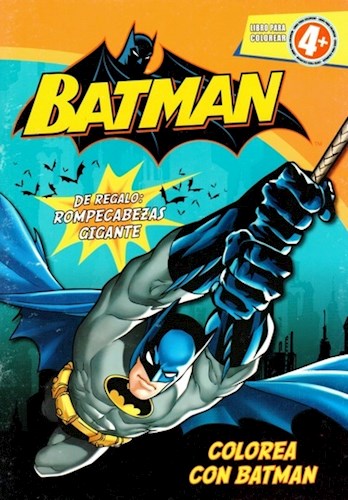 Papel BATMAN (COLOREA CON BATMAN) (LIBRO PARA COLOREAR) (RUSTICO)