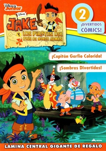 Papel JAKE Y LOS PIRATAS DEL PAIS DE NUNCA JAMAS (2 DIVERTIDOS COMICS) (LAMINA CENTRAL GIGANTE DE REGALO)