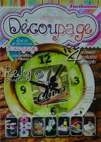 Papel UTILITARIOS CON DECOUPAGE