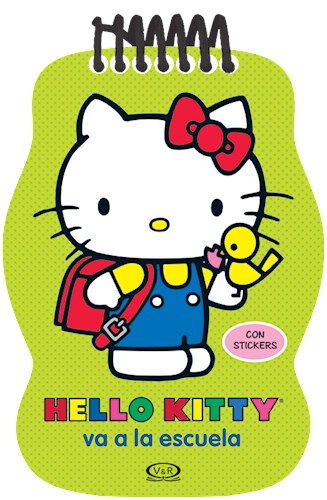 Papel Hello Kitty Va A La Escuela - Con Stickers