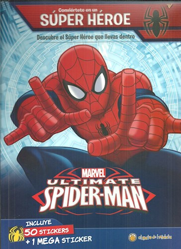 Papel ULTIMATE SPIDERMAN (INCLUYE 45 STICKERS + 1 MEGA STICKERS) (CONVIERTETE EN UN SUPER HEROE)