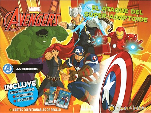 Papel ATAQUE DEL SUPER ADAPTOIDE (LIBRO DE CUENTOS + ACTIVIDADES + 30 STICKERS) (AVENGERS)(VALIJA/CARTONE)