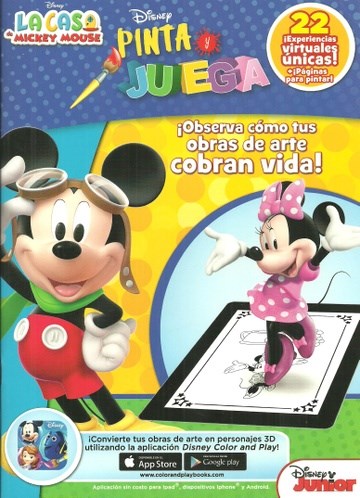 Papel Pinta Y Juega - La Casa De Mickey Mouse