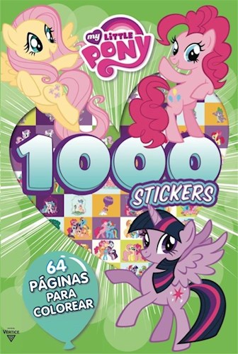 Papel MY LITTLE PONY (COLECCION 1000 STICKERS) (CON 64 PAGINAS PARA COLOREAR) (RUSTICA)