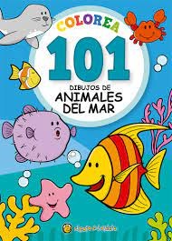 Papel COLOREA 101 DIBUJOS DE ANIMALES DEL MAR