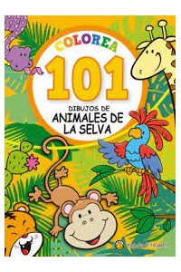 Papel Colorea 101 Dibujos - Animales De La Selva