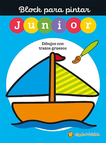 Papel BLOCK PARA PINTAR JUNIOR DIBUJOS CON TRAZOS GRUESOS (TAPA CELESTE)