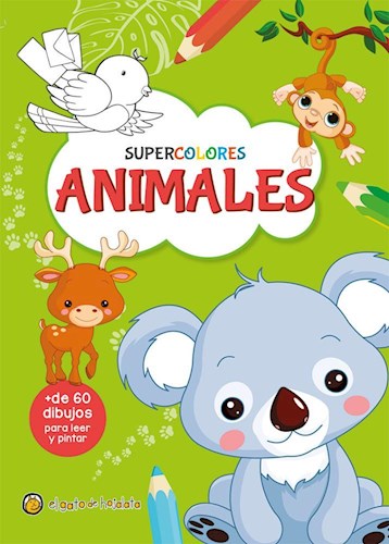Papel ANIMALES (COLECCION SUPERCOLORES) (+ DE 60 DIBUJOS PARA LEER Y PINTAR)