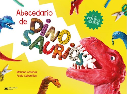 Papel ABECEDARIO DE DINOSAURIOS (CON INCREIBLES STICKERS) (CARTONE)