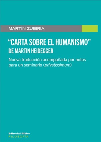  Carta Sobre El Humanismo De Martin Heidegger