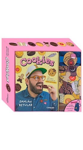 Papel COOKIES LAS MEJORES RECETAS DE GALLETITAS (CAJA) (INCLUYE 1 LIBRO DE RECETAS/ 1 DELANTAL/ 3 PINES)