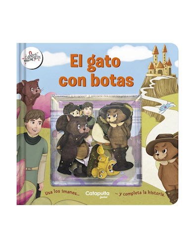 Papel GATO CON BOTAS (COLECCION CUENTOS MAGNETICOS) (CUENTO + 15 IMANES) (CARTONE)