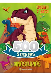 Papel 500 Stickers De Dinosaurios - Colorea Y Juega