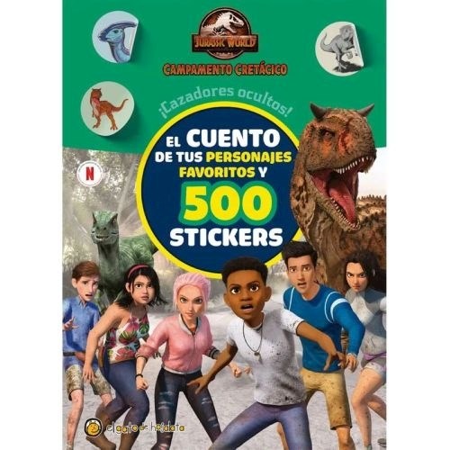 Papel JURASSIC WORLD CAZADORES OCULTOS (CUENTO Y 500 STICKERS) (IMPRE/MINUS)