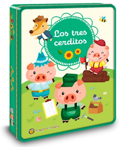 Papel TRES CERDITOS (LIBRO + 30 STICKERS + ESCENARIO DESPLEGABLE + 10 FIGURAS PARA ARMAR) (LATA)