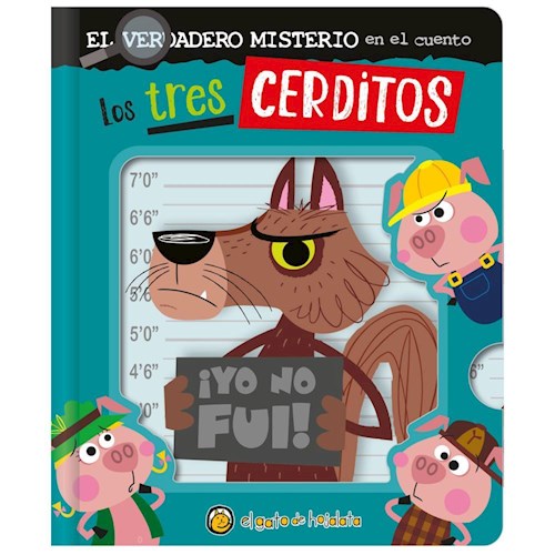 Papel TRES CERDITOS EL VERDADERO MISTERIO EN EL CUENTO (CON SOLAPAS) (CARTONE)