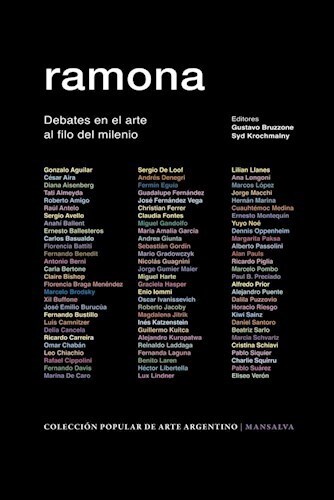 Papel RAMONA. DEBATES EN EL ARTE AL FILO DEL MILENIO