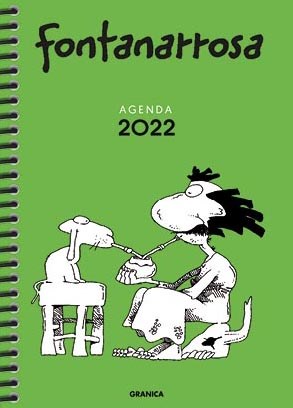 Papel Agenda Fontanarrosa 2022 Anillada Verde