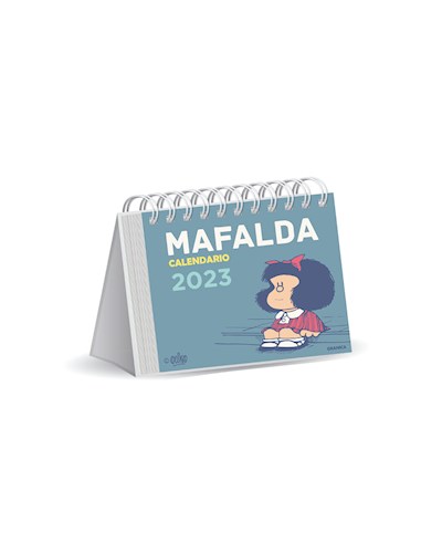 Libro Mafalda 2023 Calendario Escritorio Azul Claro