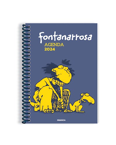 Papel Fontanarrosa Agenda 2024 Anillada Azul