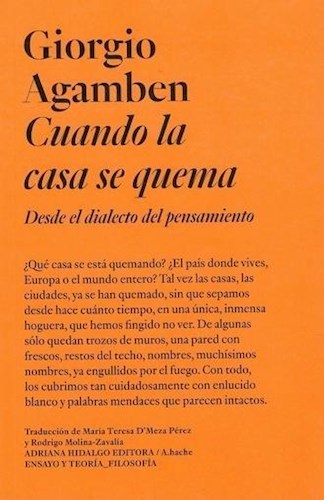 Papel Cuando La Casa Se Quema (Desde El Dialecto Del Pensamiento)