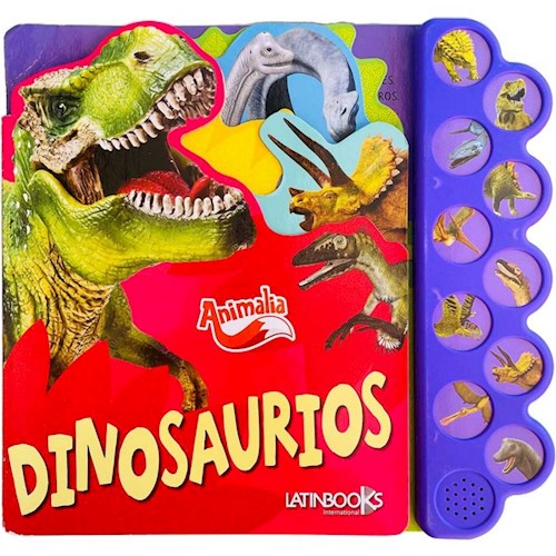 Papel DINOSAURIOS (10 BOTONES) (COLECCION PALETA DE SONIDOS / SERIE ANIMALIA) (CARTONE)