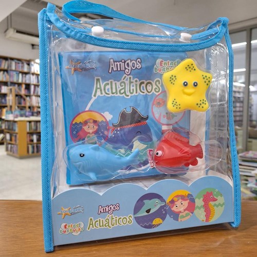 Papel AMIGOS ACUATICOS (BOLSA + LIBRO + 3 MUÑECOS) (AQUALIBROS ENTRE BURBUJAS)