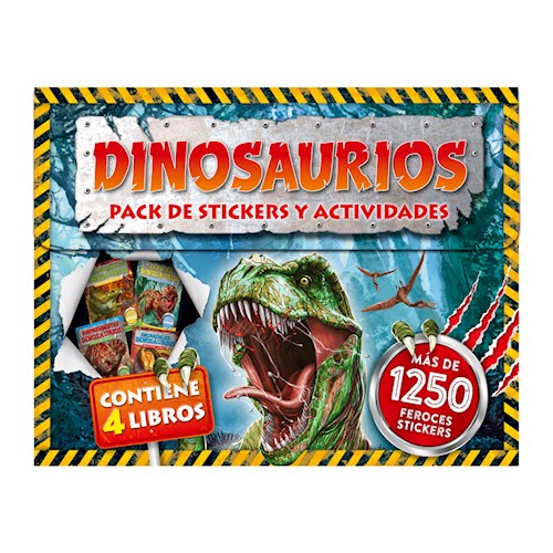  Dinosaurios Pack Stickers Y Actividades